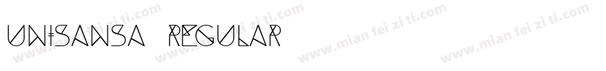 unisansa regular字体转换